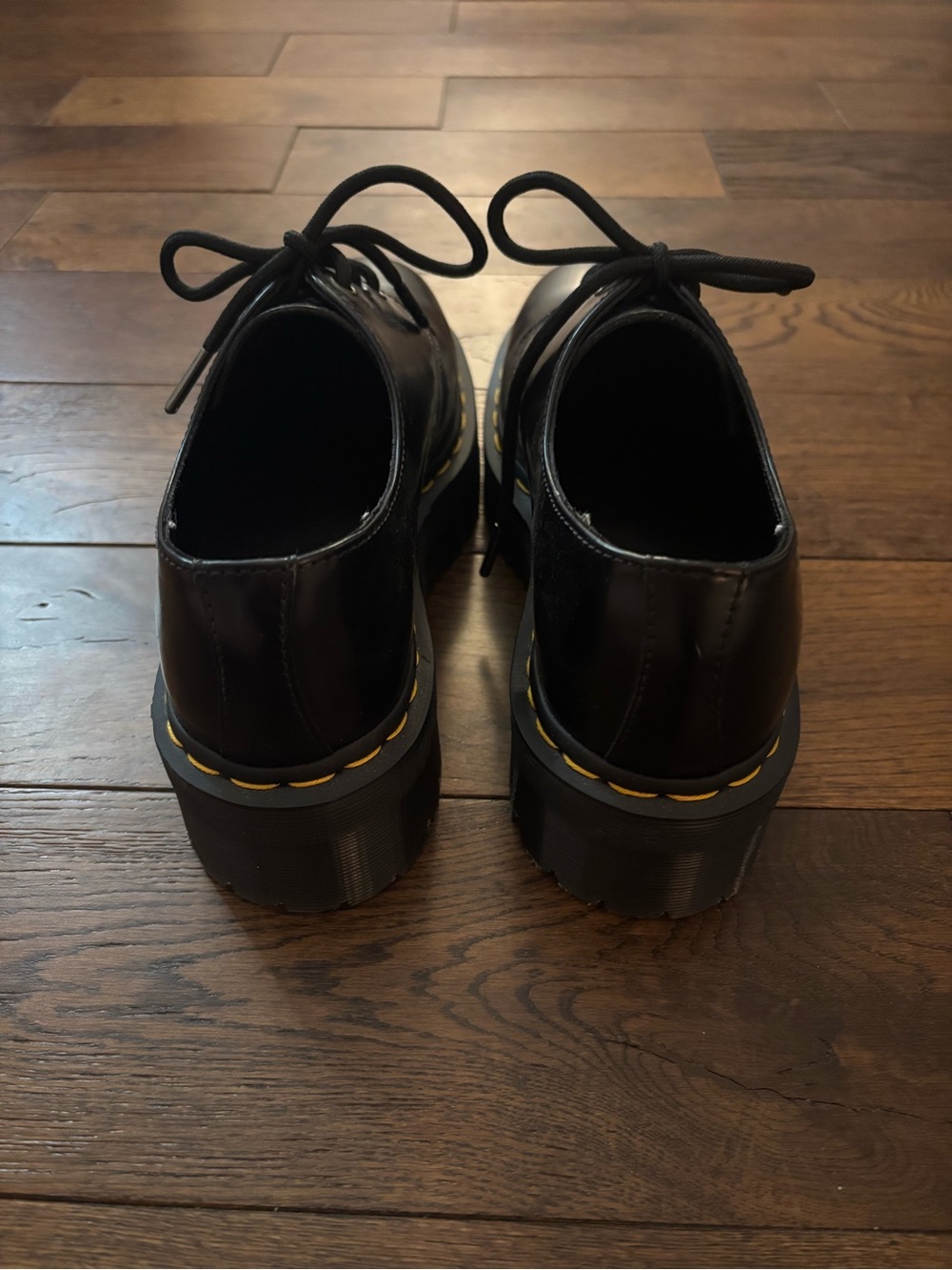 Doc Marten 1461 smooth leather platform shoes - Picture 2 of 5